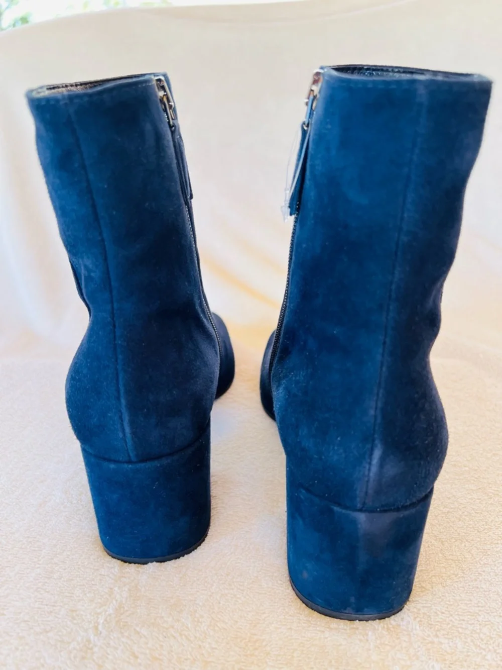 New! Aquatalia Charlee Weatherproof Dress Suede Bootie Navy Blue Size 9 MSRP$495